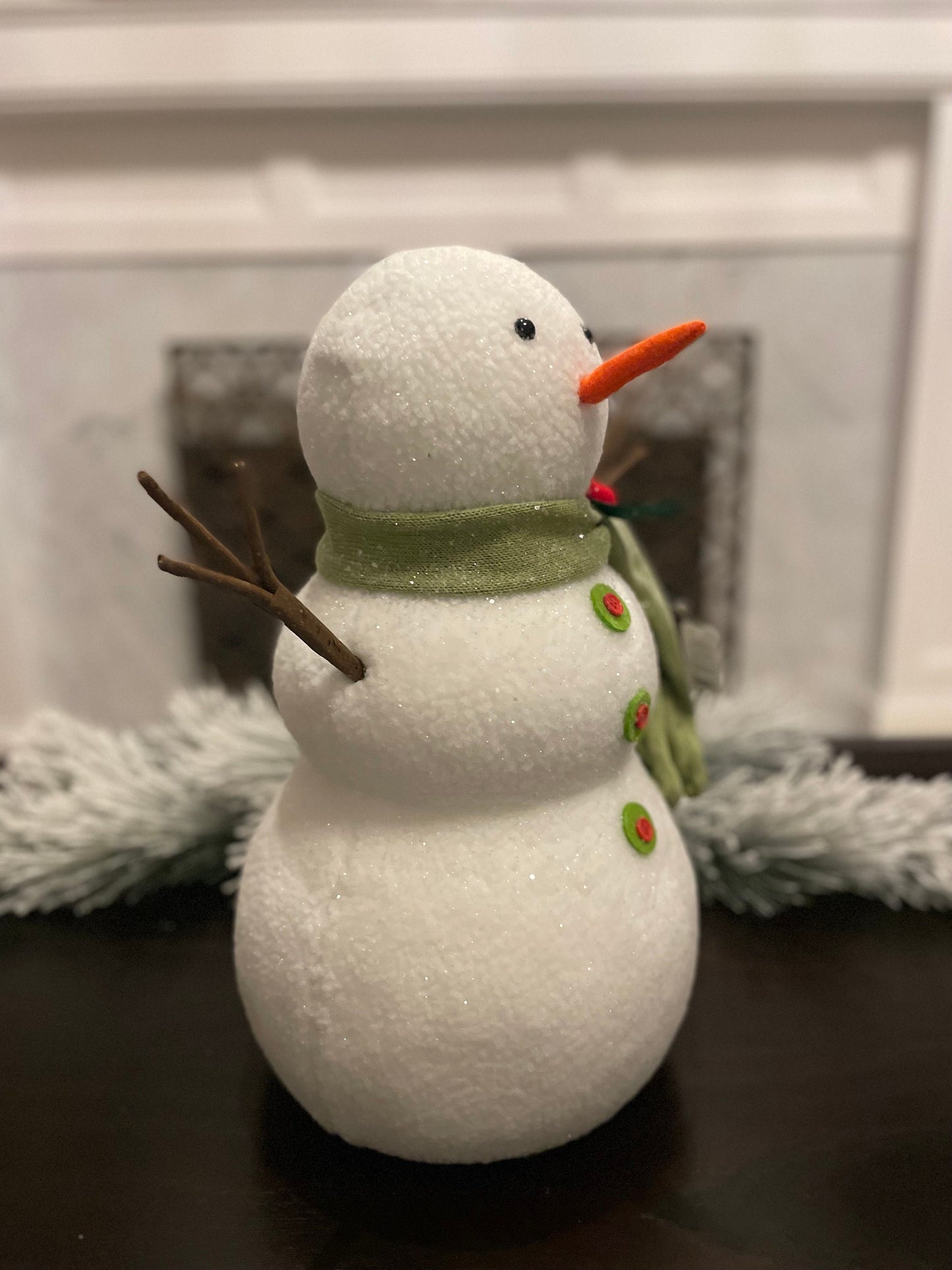 18” Snowman. Tabletop ornament.
